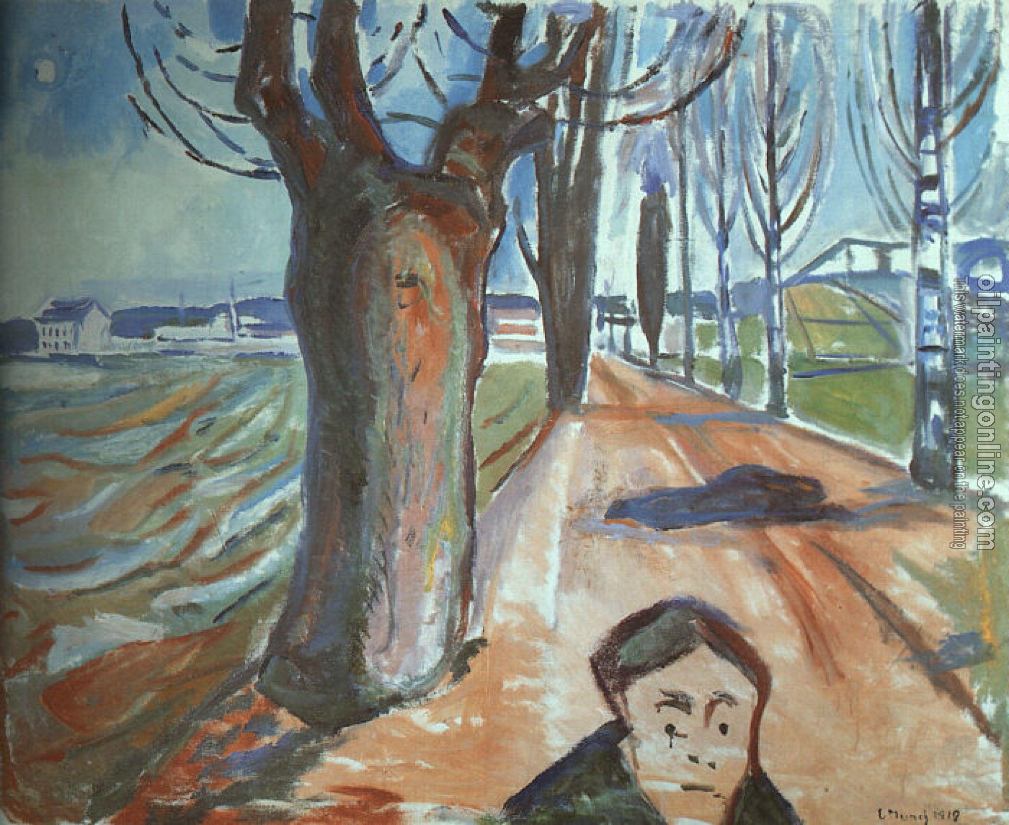Munch, Edvard - The Murderer on the Lane